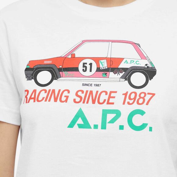 A.P.C. White Sally Short Sleeve T-Shirt White - S - Picture 2 of 6